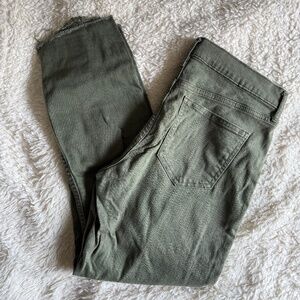 Old Navy - Perfect Straight Green Ankle Pants